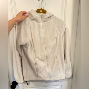 Burton DryRide White Fuzzy Fleece Full Zip Hoodie